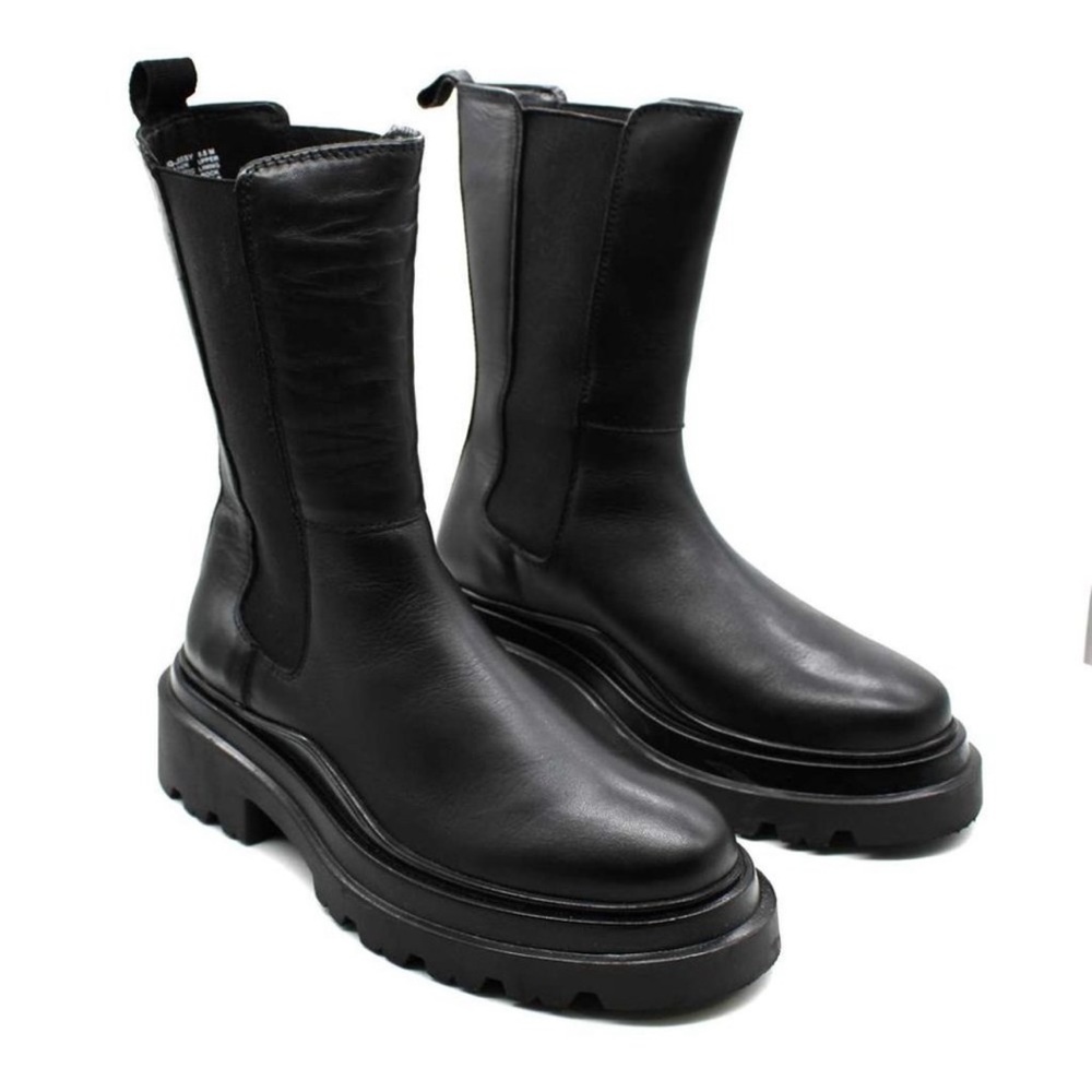 Aqua Black Ankle Boots - Picture 2 of 14